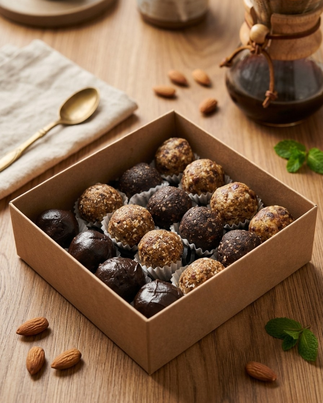 Power Up Box of healthy energy balls